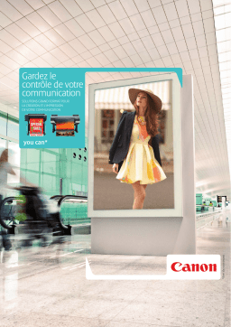 Canon LARGE FORMAT PRINTERS - IN-HOUSE PRINTING MARKET RANGE Manuel utilisateur