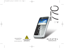 Alcatel OT V770 Manuel utilisateur