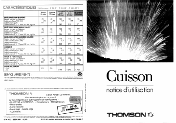 T501CG | T51CG | Manuel du propriétaire | sauter T51G Manuel utilisateur | Fixfr