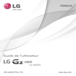 LG S&eacute;rie G2 Mini Mode d'emploi