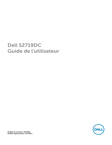 Dell S2719DC electronics accessory Manuel utilisateur | Fixfr