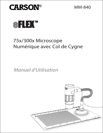 Carson MM-840 Microscope Mode d'emploi | Fixfr