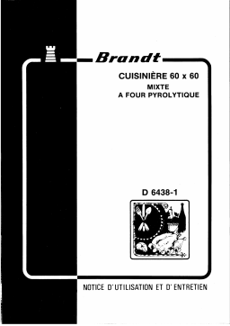 Brandt D6438 Manuel utilisateur