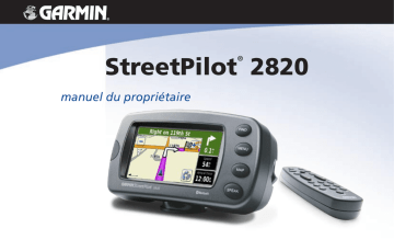 Garmin StreetPilot 2820 Mode d'emploi | Fixfr