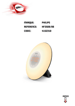 Philips EVEIL LUMIERE HF3506 Manuel utilisateur