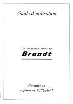Brandt KTB6240 Manuel utilisateur