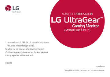 34WL750-B | LG 34GL750-B Manuel du propriétaire | Fixfr