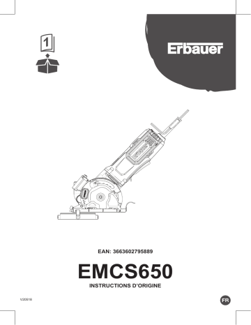 Erbauer EMCS650 Manuel utilisateur | Fixfr
