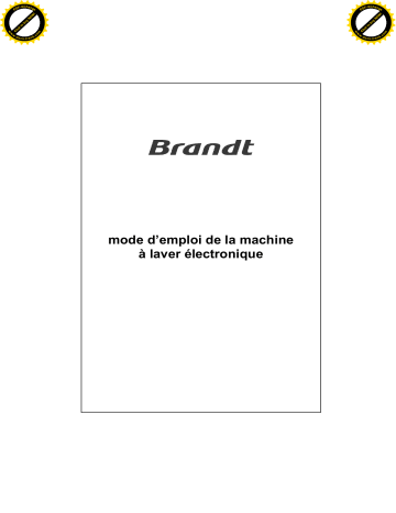 Manuel du propriétaire | Brandt WFE1235E Manuel utilisateur | Fixfr