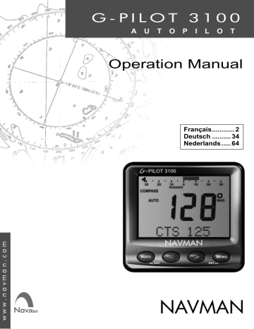 Manuel du propriétaire | Navman G-PILOT 3100 Manuel utilisateur | Fixfr