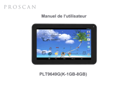ProScan PLT 9649G K-1GB-8GB Mode d'emploi