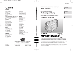 Canon MV500i Manuel utilisateur