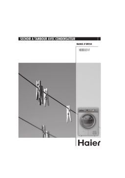 Haier HD80-01-FHD80-79HD80-B636SHD80-B636W Manuel utilisateur