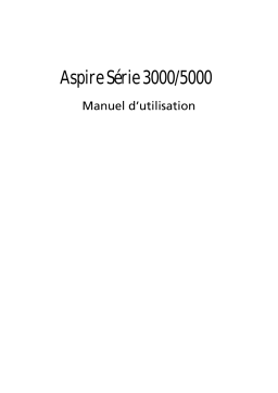 Acer Aspire 5000 Manuel utilisateur