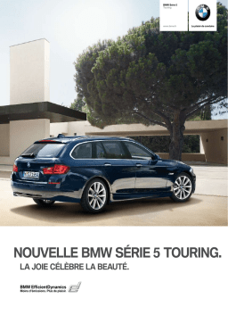 BMW SÉRIE 5 TOURING Manuel utilisateur