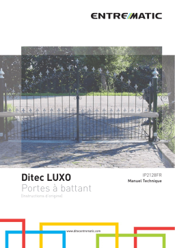 Entrematic Ditec LUXO IP2128 Manuel utilisateur