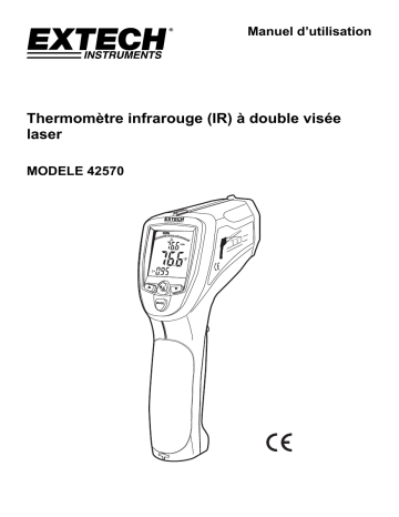 Extech Instruments 42570 Dual Laser InfraRed Thermometer Manuel utilisateur | Fixfr