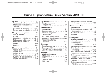 Buick Verano Manuel du propriétaire | Fixfr