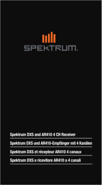 Spektrum DXS System Manuel utilisateur