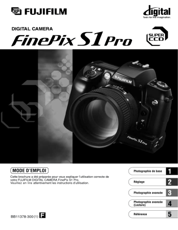Fujifilm FinePix S1 Pro Mode d'emploi | Fixfr