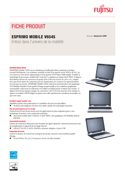 FUJITSU SIEMENS Esprimo Mobile V6545 Manuel utilisateur