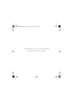 Apple MACBOOK Manuel utilisateur