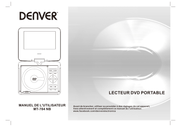 Denver MT-784NB Portable DVD player Manuel utilisateur | Fixfr