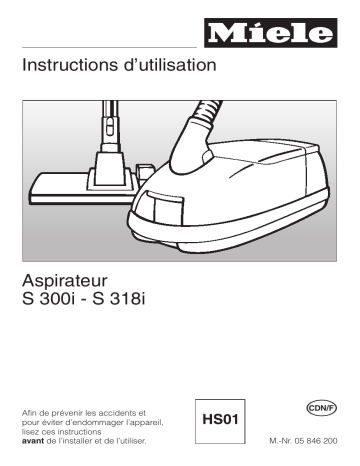 Manuel du propriétaire | Miele S 300I Manuel utilisateur | Fixfr