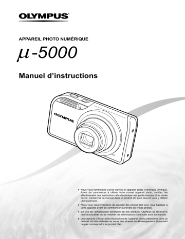 Mode d'emploi | Olympus μ 5000 Manuel utilisateur | Fixfr