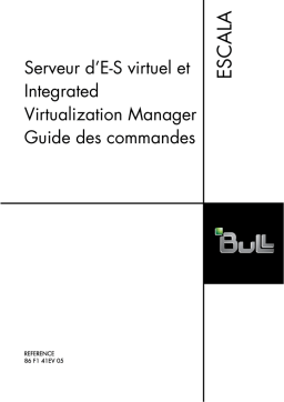 Bull Power6 - Serveur d'E-S virtuel et Manuel utilisateur