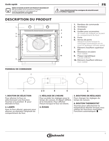 Mode d'emploi | Bauknecht BAK3 KP8V IN Manuel utilisateur | Fixfr