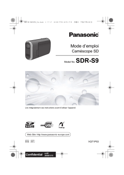 Panasonic SDR S9 Mode d'emploi