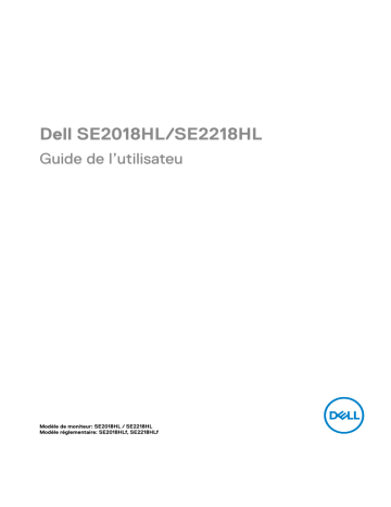 Dell SE2018HL electronics accessory Manuel utilisateur | Fixfr