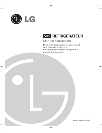 GR-B207WTQ | LG GR-B207WVQ Manuel du propriétaire | Fixfr