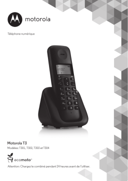 Motorola T301 Manuel utilisateur