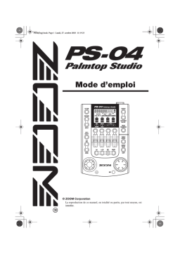 Zoom PS-04 Mode d'emploi