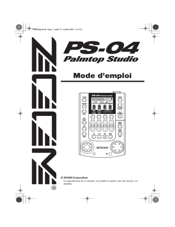 Zoom PS-04 Mode d'emploi | Fixfr