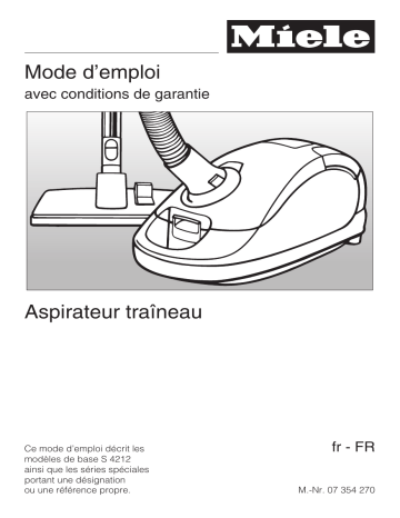 Manuel du propriétaire | Miele VITAL SUN Manuel utilisateur | Fixfr