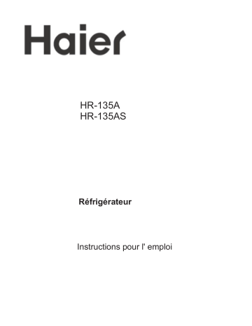 Haier HR-135AS Manuel utilisateur | Fixfr