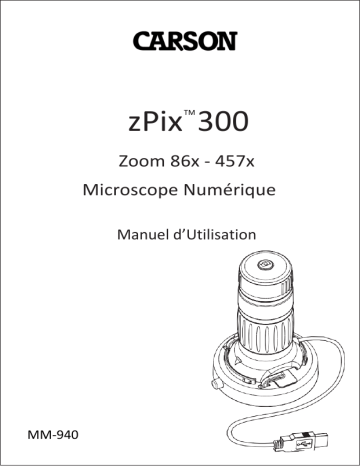 Carson MM-940 Microscope Mode d'emploi | Fixfr