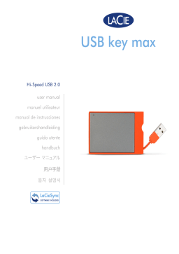 LaCie USB KEY MAX ORANGE Manuel utilisateur