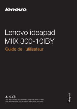 Lenovo IdeaPad Miix 300-10IBY Mode d'emploi