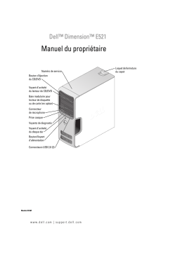 Dell Dimension E521 desktop Manuel du propriétaire