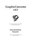 Macintosh GRAPHICCONVERTER V4.5 Manuel utilisateur