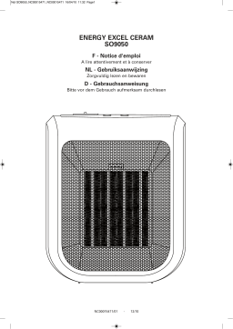 CALOR ENERGY EXCEL CERAM Manuel utilisateur
