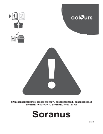 Colours Soranus Manuel utilisateur | Fixfr