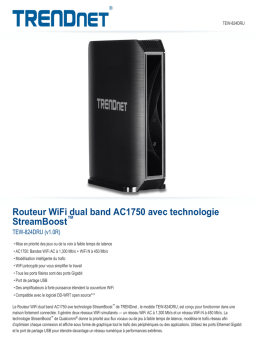 Trendnet RB-TEW-824DRU AC1750 Dual Band Wireless Router Fiche technique