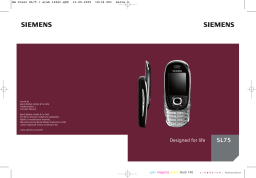 Siemens SL75 Mode d'emploi