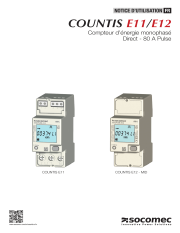 Mode d'emploi | Socomec COUNTIS E1x Operating instrustions | Fixfr