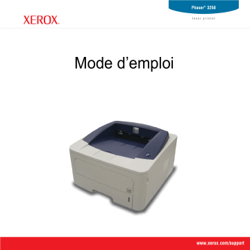 Manuel du propriétaire | Xerox PHASER 3250 Manuel utilisateur | Fixfr